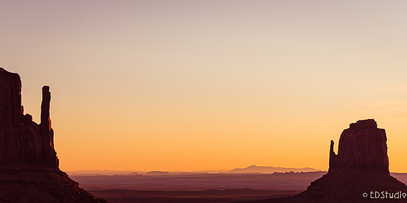 Sunrise Between The Mittens, Monument Valley, AZ #2