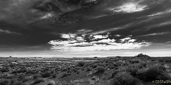View of Gathering Storm from Monument Valley