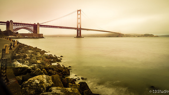 Golden Gate Bridge Ten Second Exposure